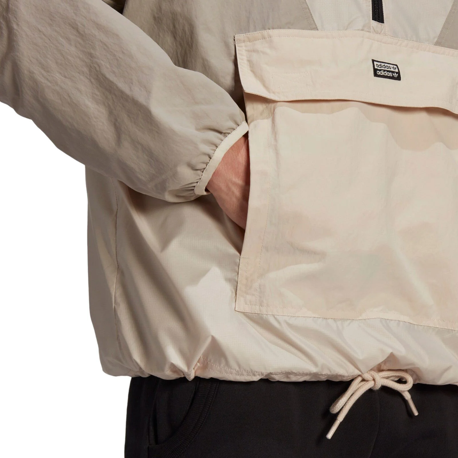 adidas Originals R.Y.V. V-Line Woven Windbreaker - Beige - Image 5