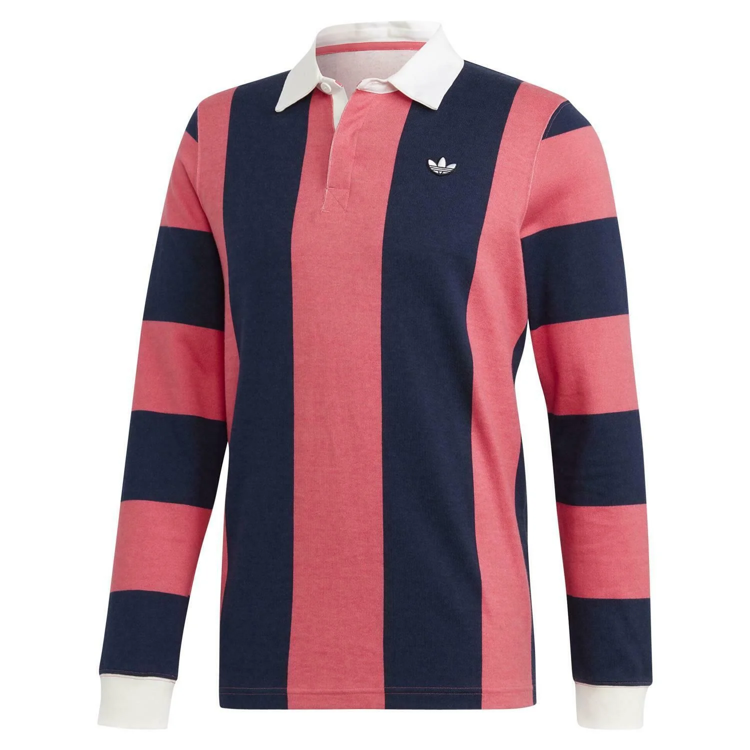 adidas Originals Rugby Polo Shirt - Navy/Pink