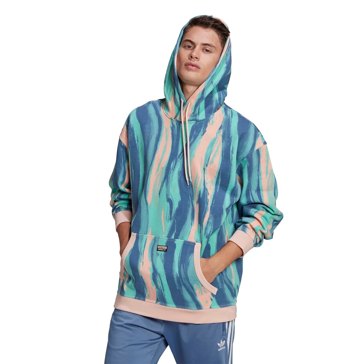 adidas Originals RYV Tie Dye Marbled Hoodie - Multi - Image 2
