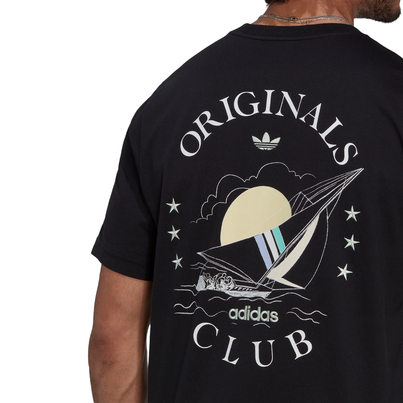 adidas Originals Sailing Resort Graphic T-shirt - Black - Image 3