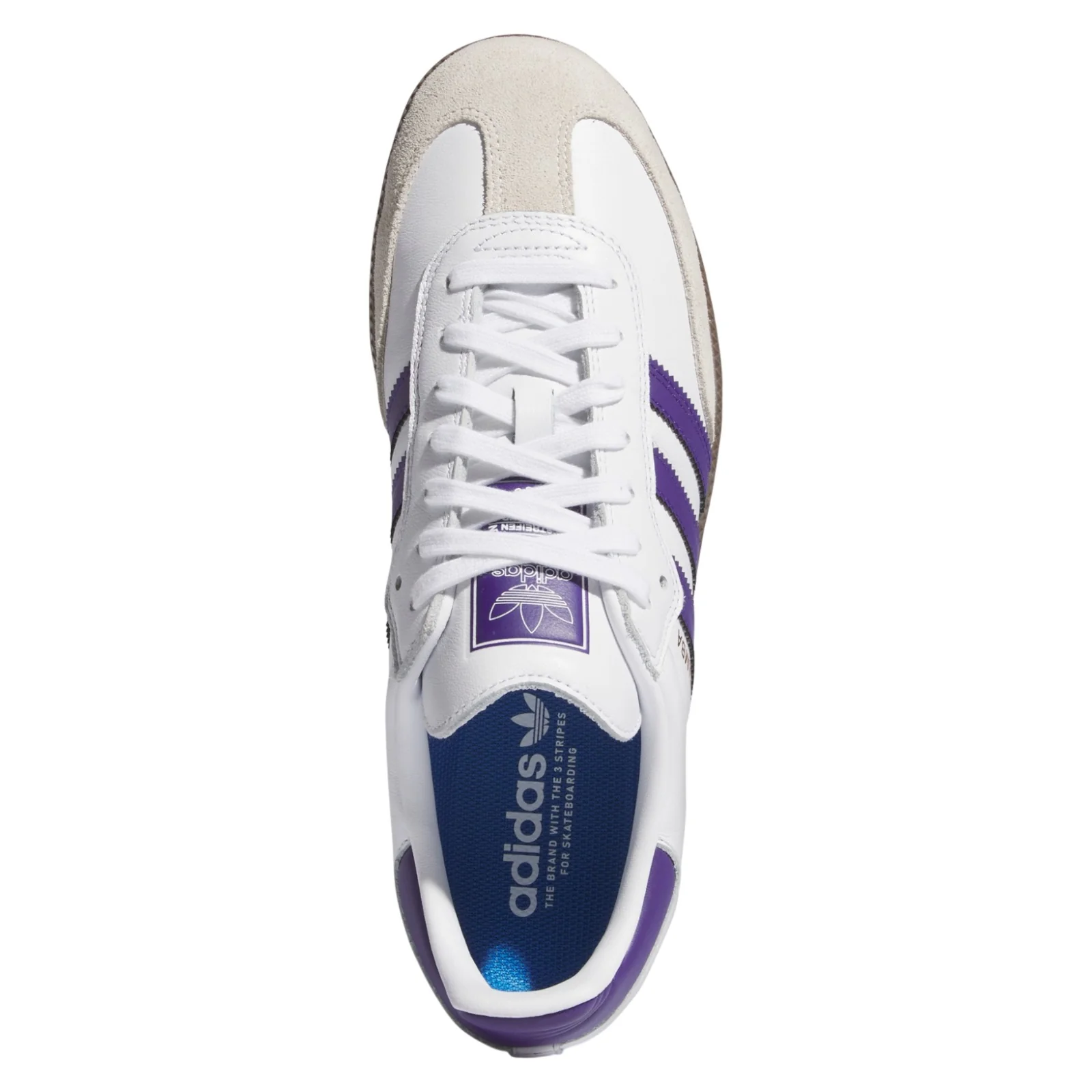 adidas Originals Samba ADV Shoes - Cloud White / Collegiate Purple - Image 7