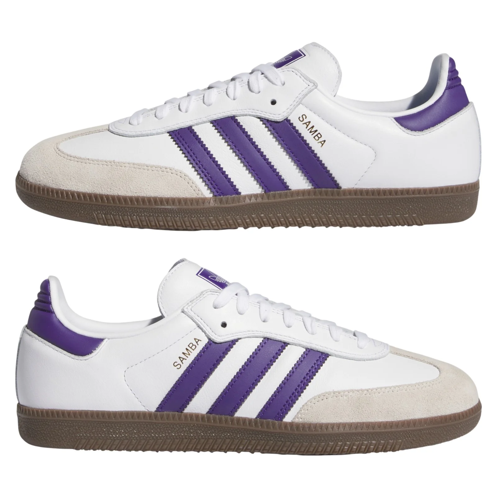 adidas Originals Samba ADV Shoes - Cloud White / Collegiate Purple - Image 9