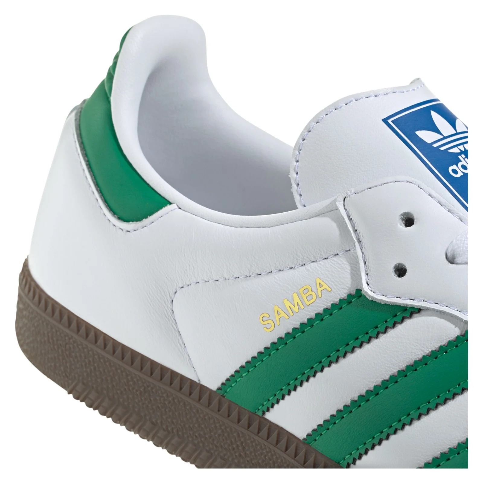 adidas Originals Samba OG Shoes - Cloud White / Green - Image 4