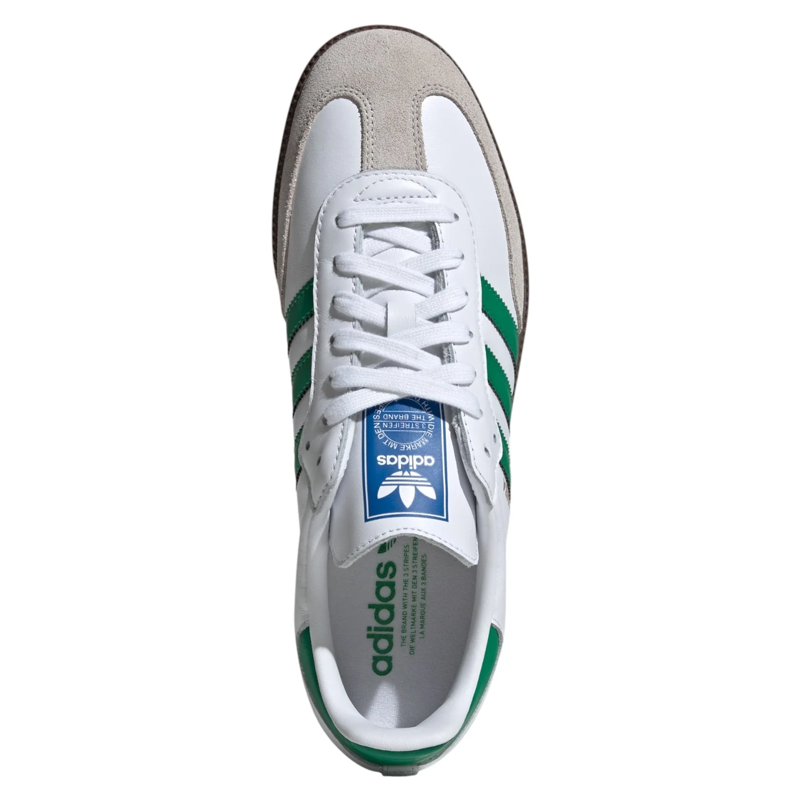adidas Originals Samba OG Shoes - Cloud White / Green - Image 6