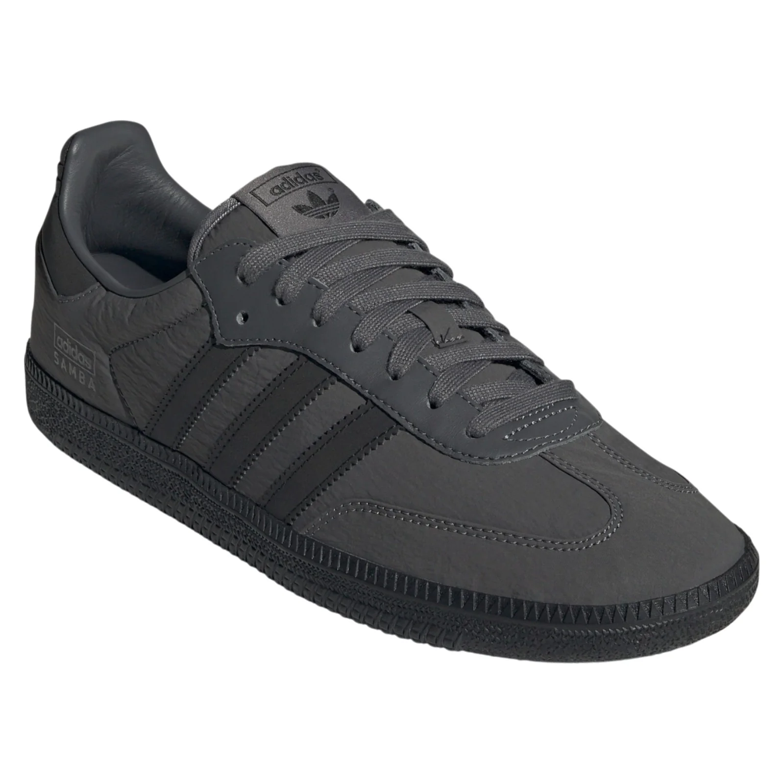 adidas Originals Samba OG Shoes - Grey Five / Core Black - Image 2