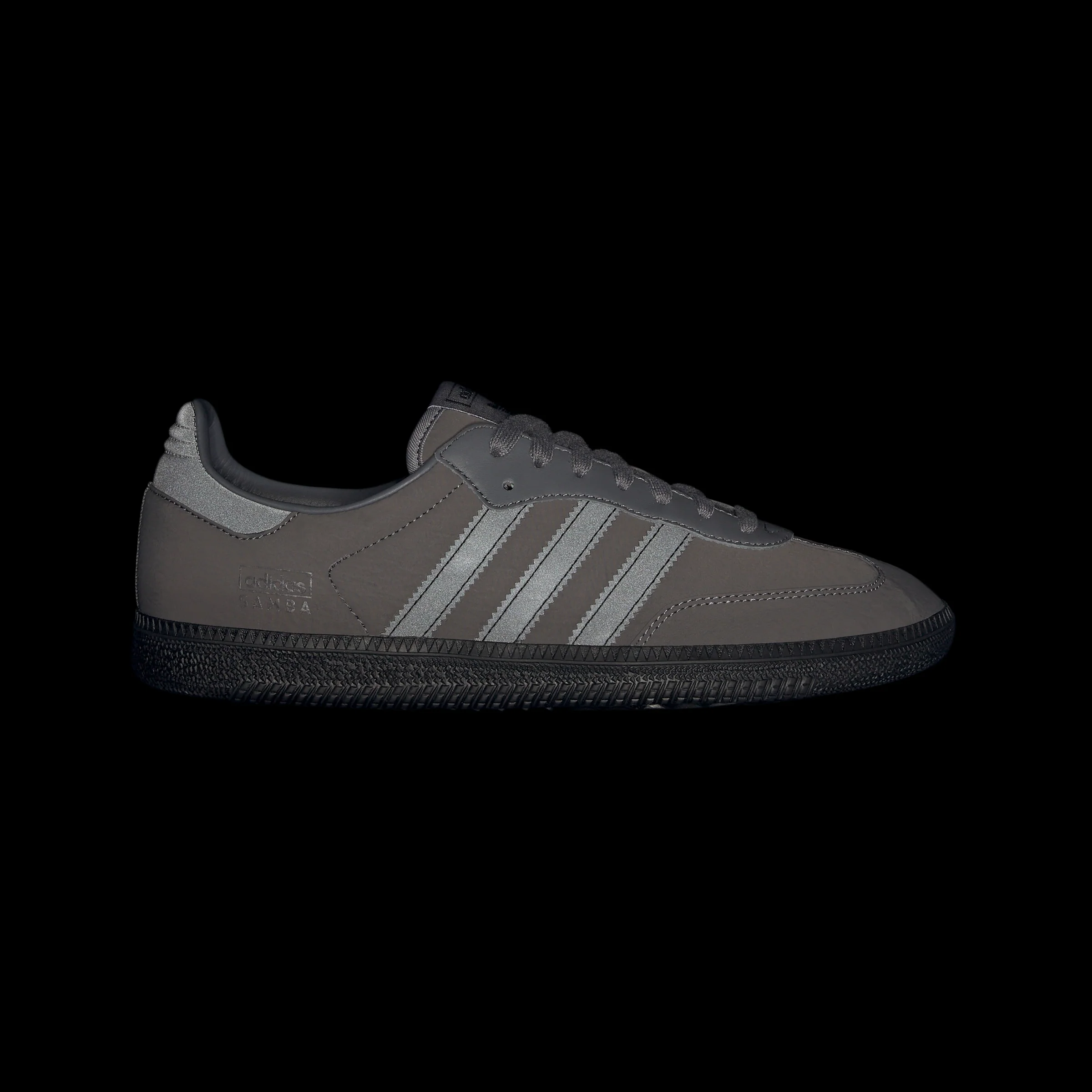 adidas Originals Samba OG Shoes - Grey Five / Core Black - Image 6