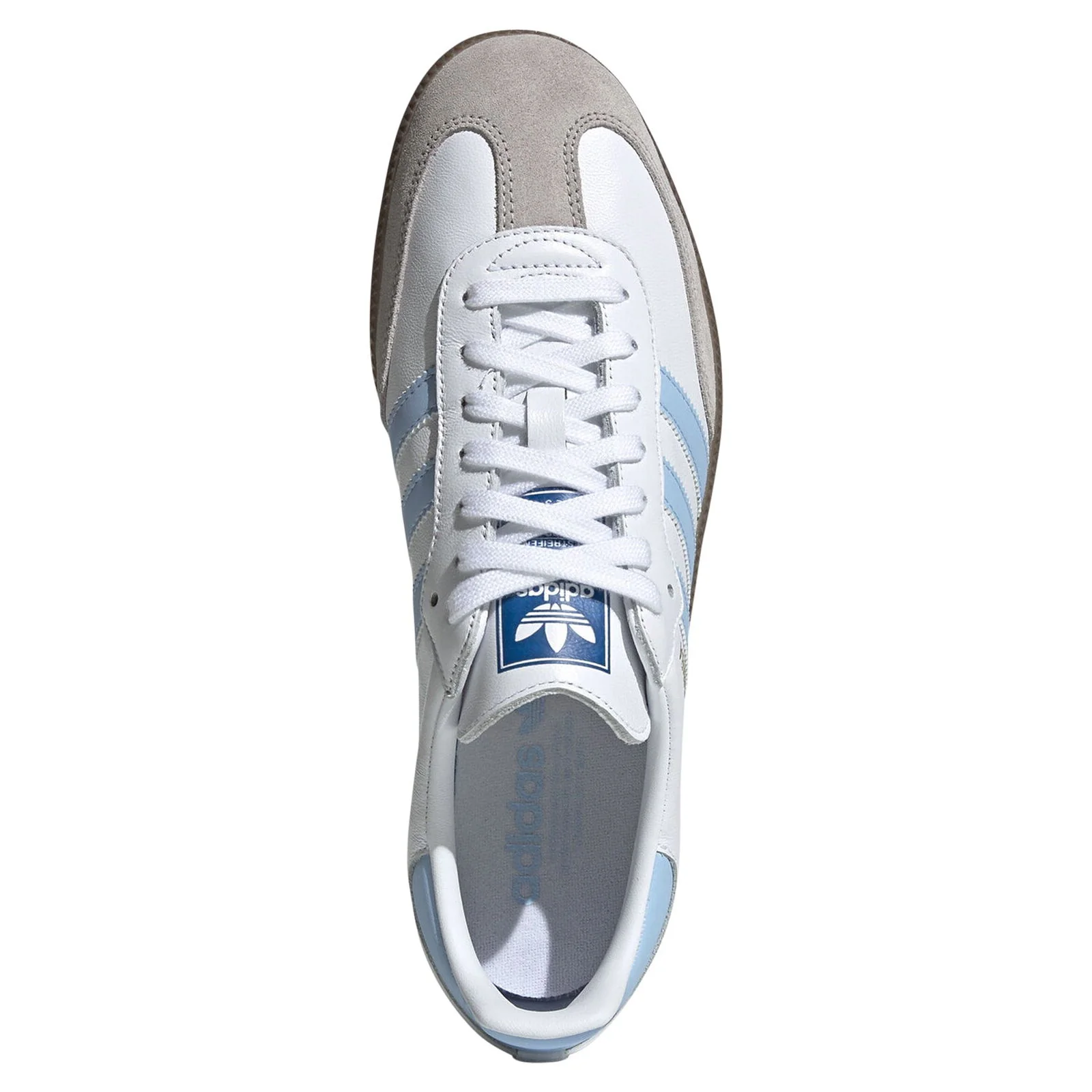 adidas Originals Samba OG Trainers - White & Sky Blue - Image 4