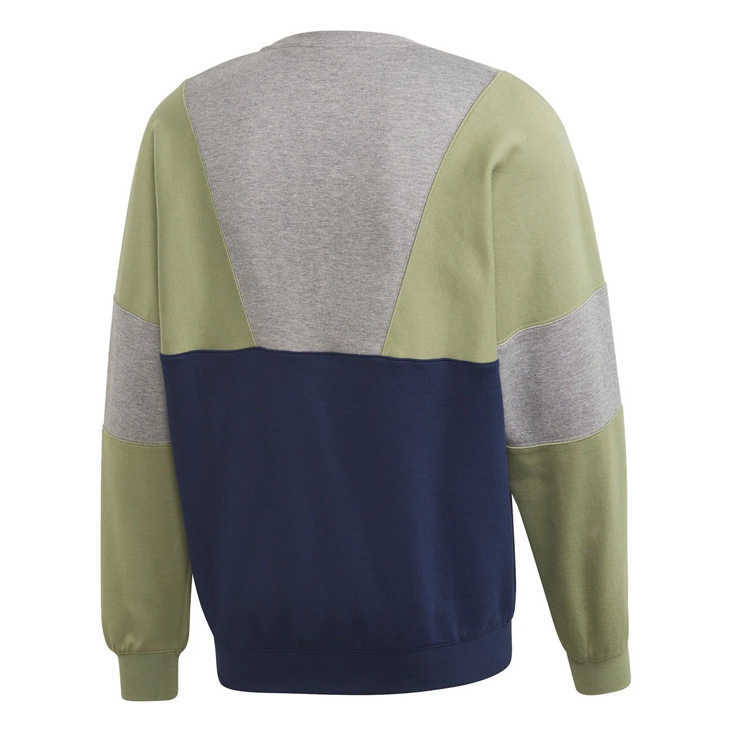 adidas Originals Samstag Crew Sweatshirt - Navy, Grey & Green - Image 2
