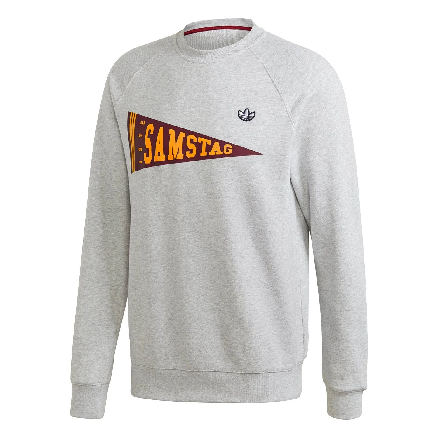 adidas Originals Samstag Graphic Crew Sweatshirt - Grey