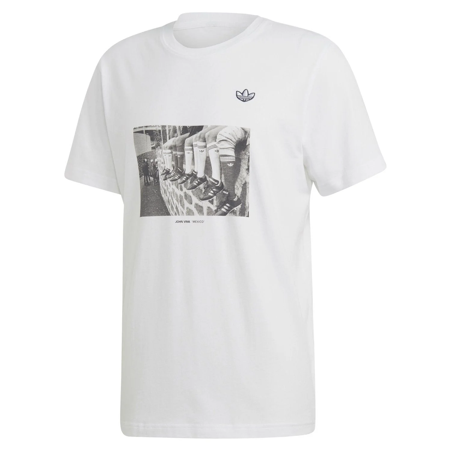 adidas Originals Samstag Photo T Shirt - White
