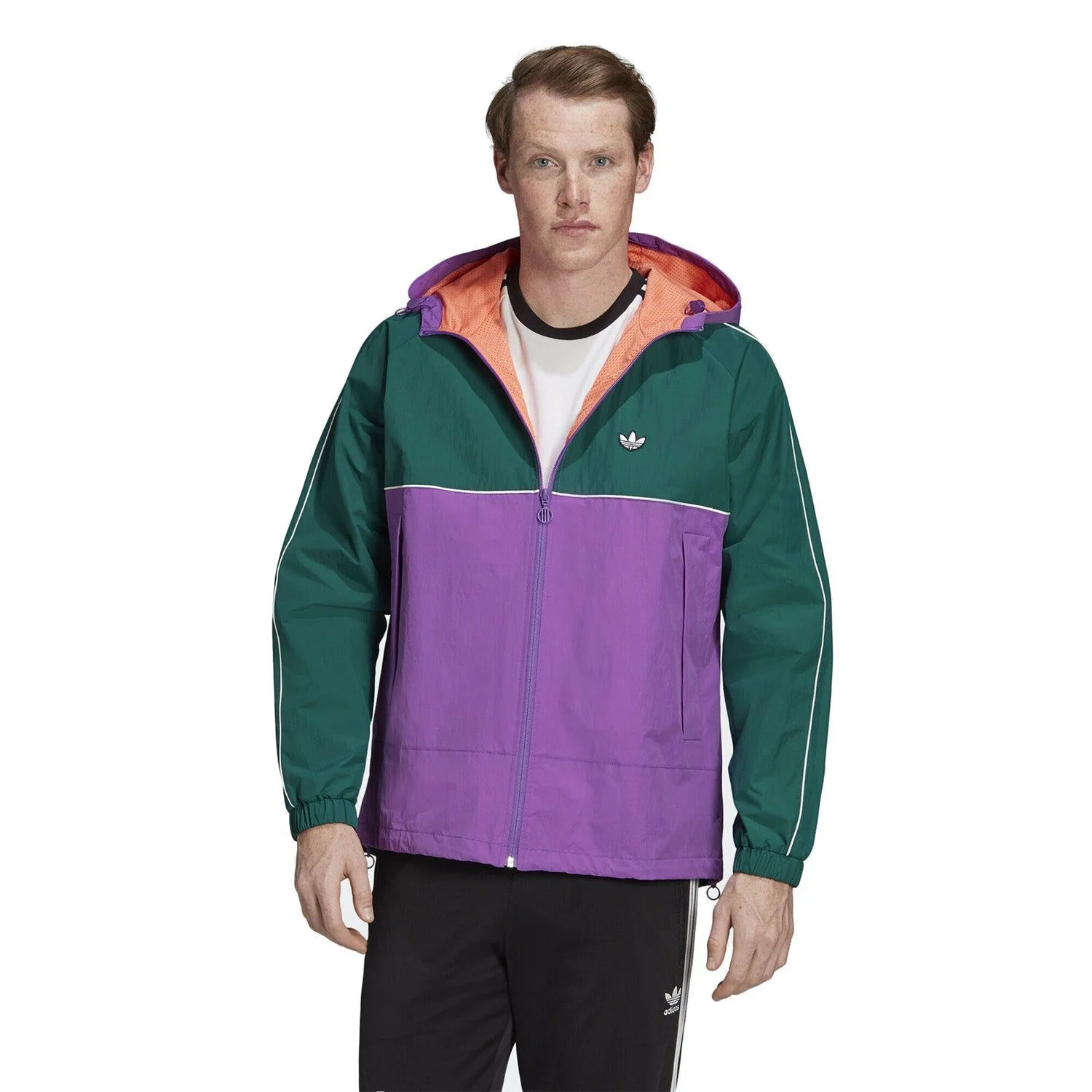 adidas Originals Samstag Shell Jacket - Active Purple/Green - Image 3