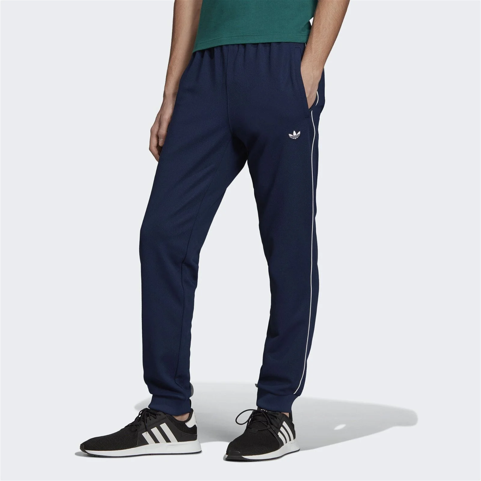 adidas Originals Samstag Track Pants - Navy - Image 3