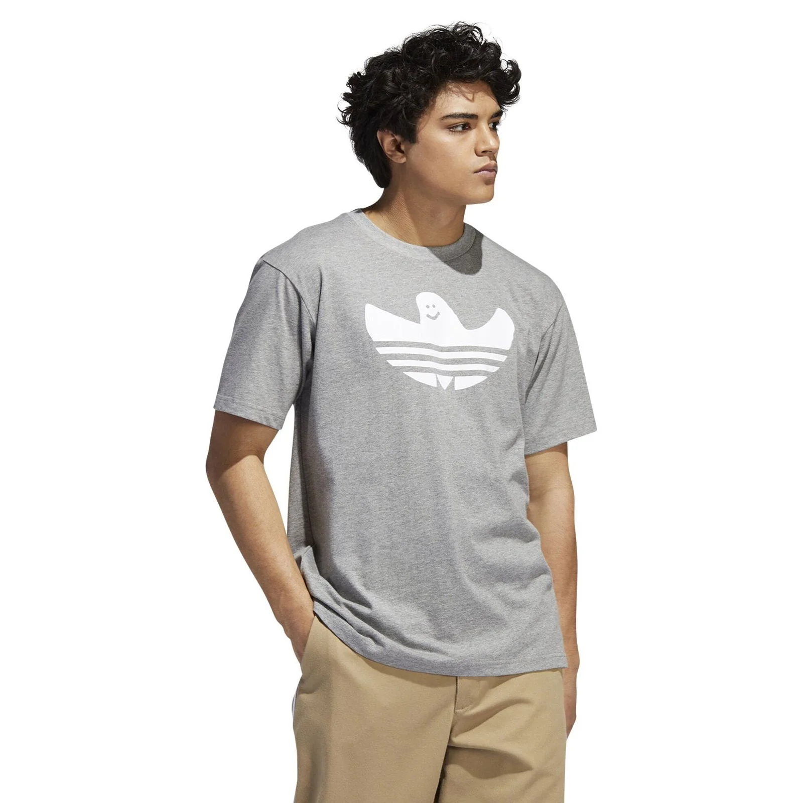 adidas Originals Shmoo Skate T-Shirt - Grey - Image 3