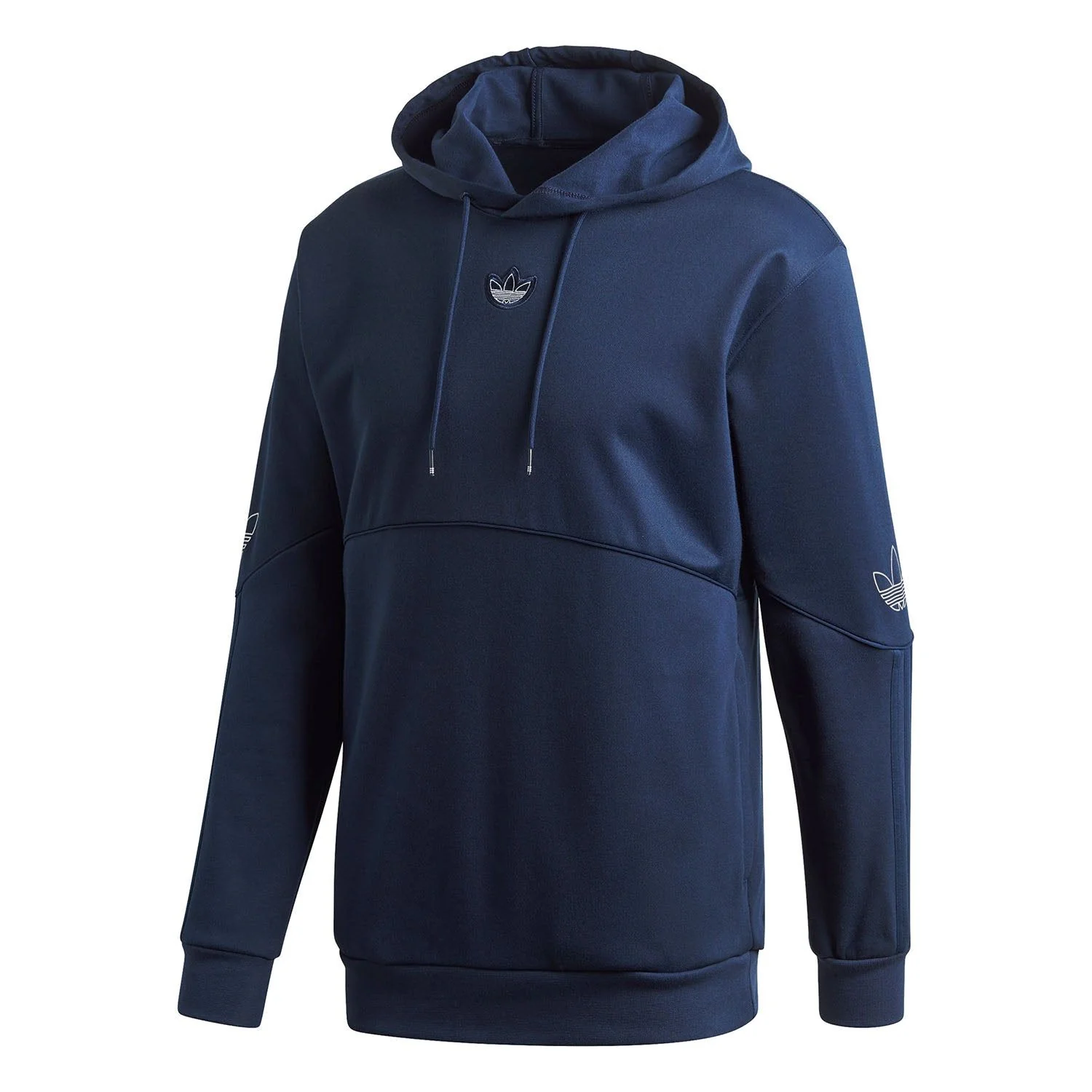 adidas Originals Silver Foil Print Outline Hoodie - Navy