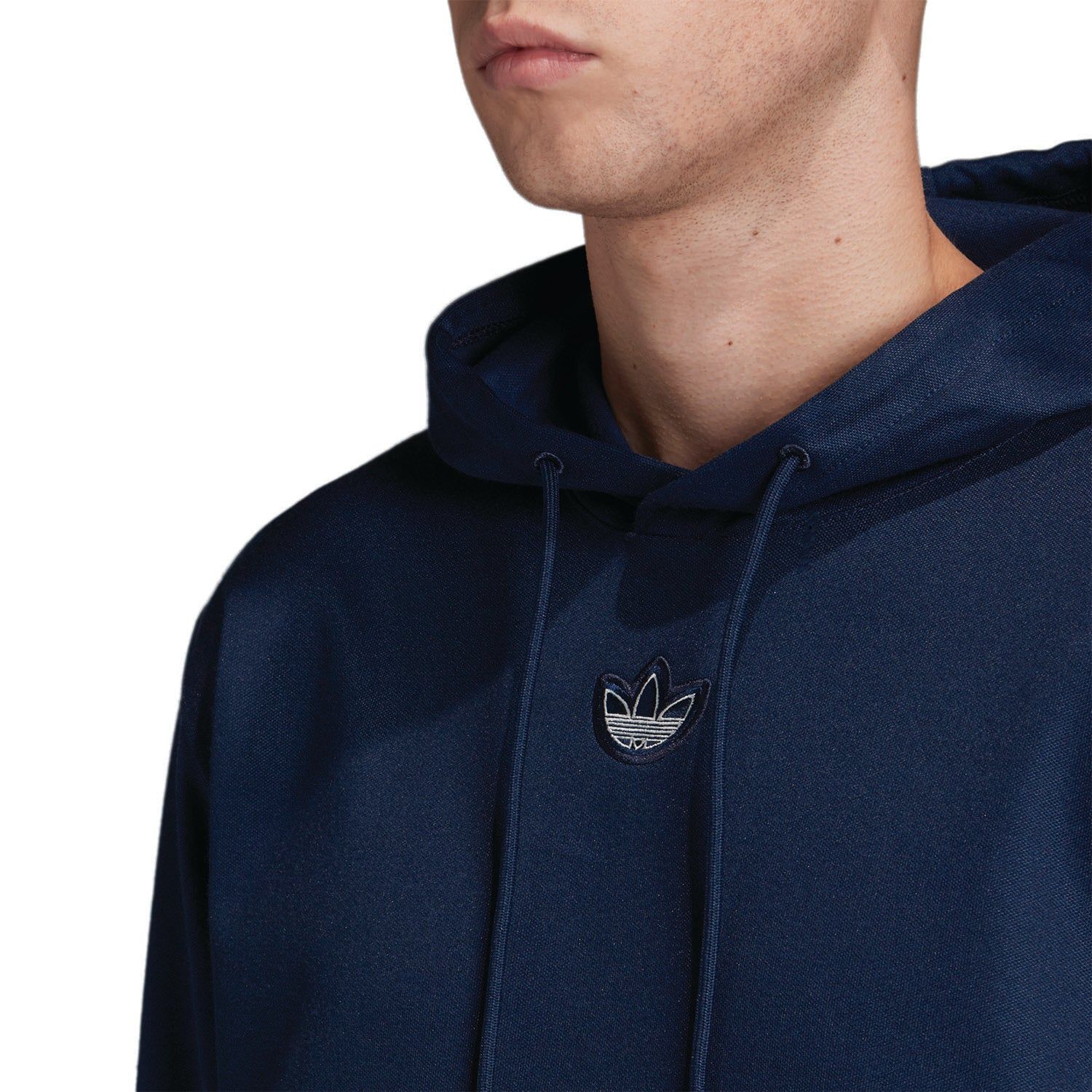 adidas Originals Silver Foil Print Outline Hoodie - Navy - Image 4