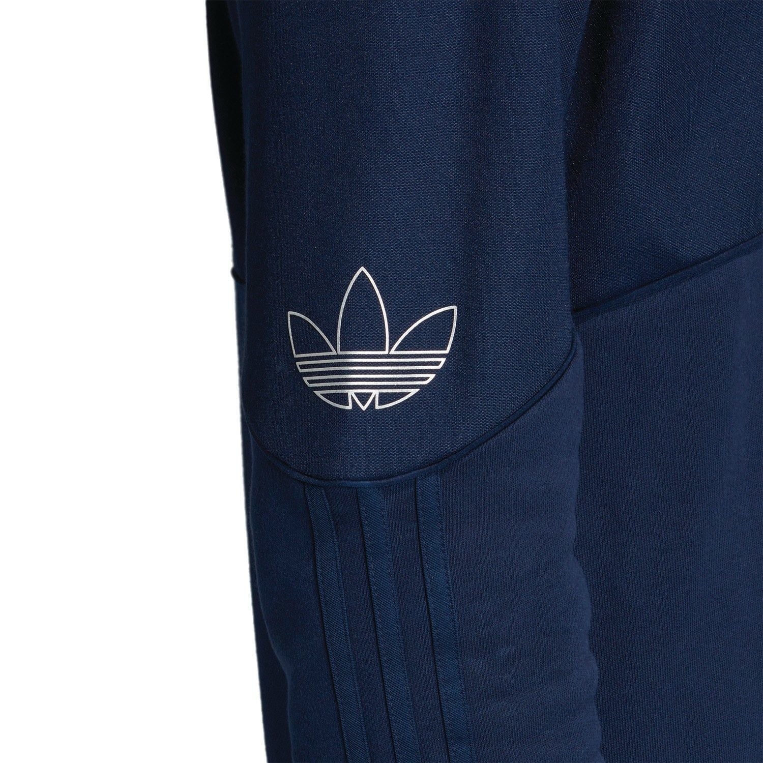 adidas Originals Silver Foil Print Outline Hoodie - Navy - Image 5