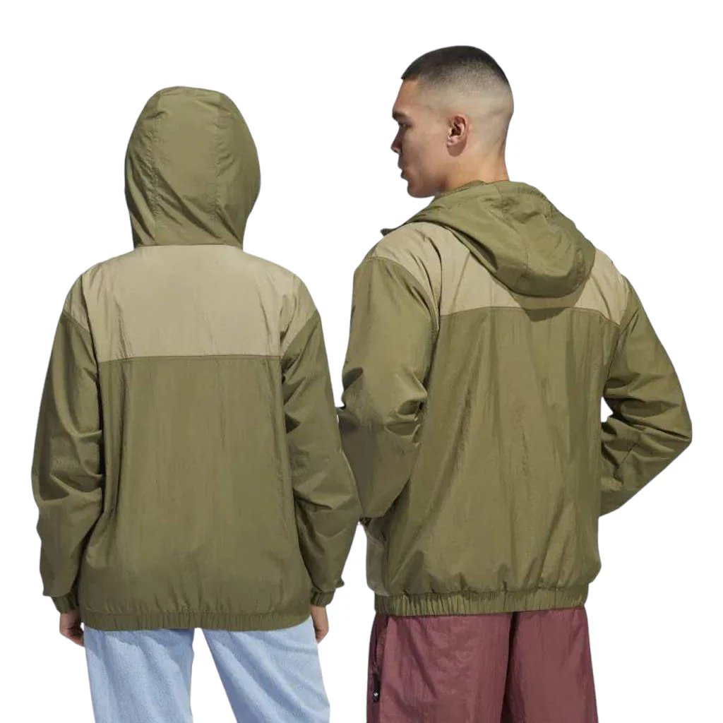adidas Originals Skateboarding Anorak Windbreaker Jacket - Green - Image 3