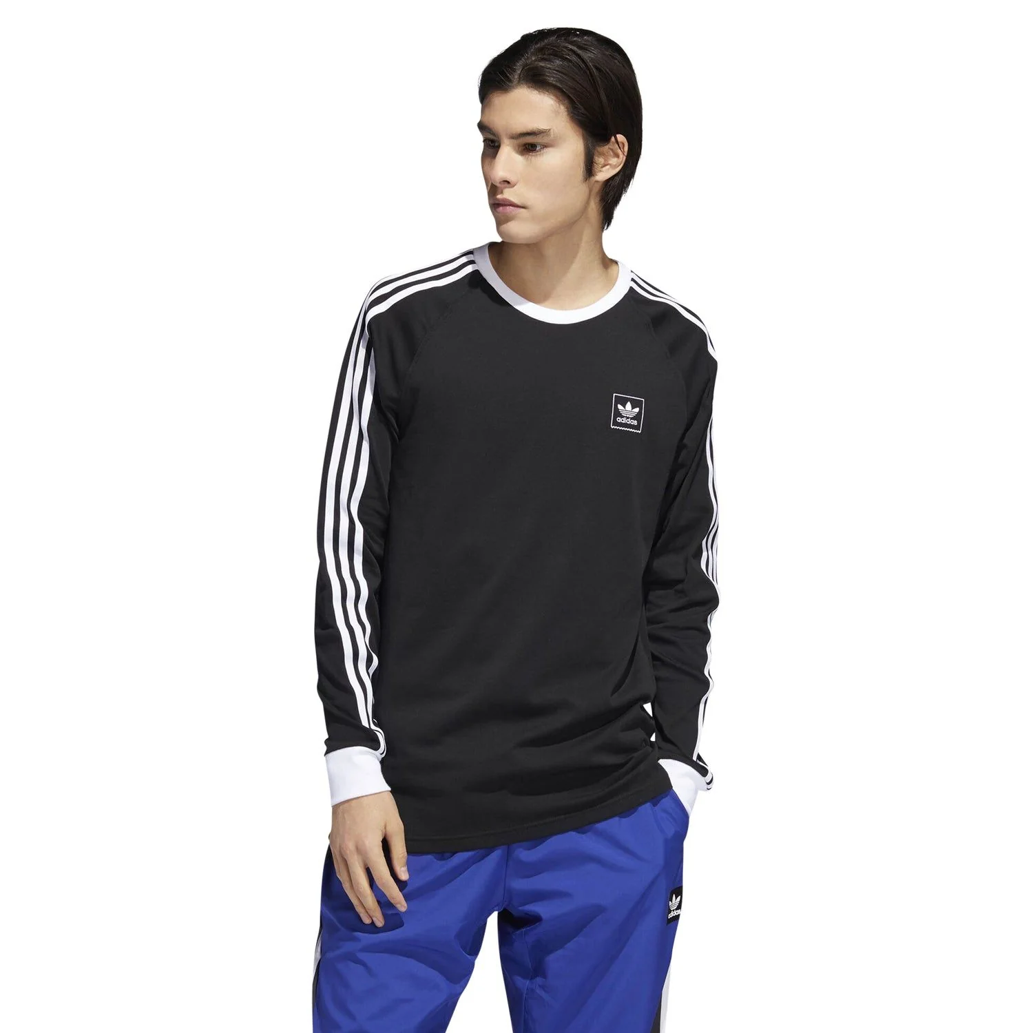 adidas Originals Skateboarding Cali BB Long Sleeve T Shirt - Black - Image 3