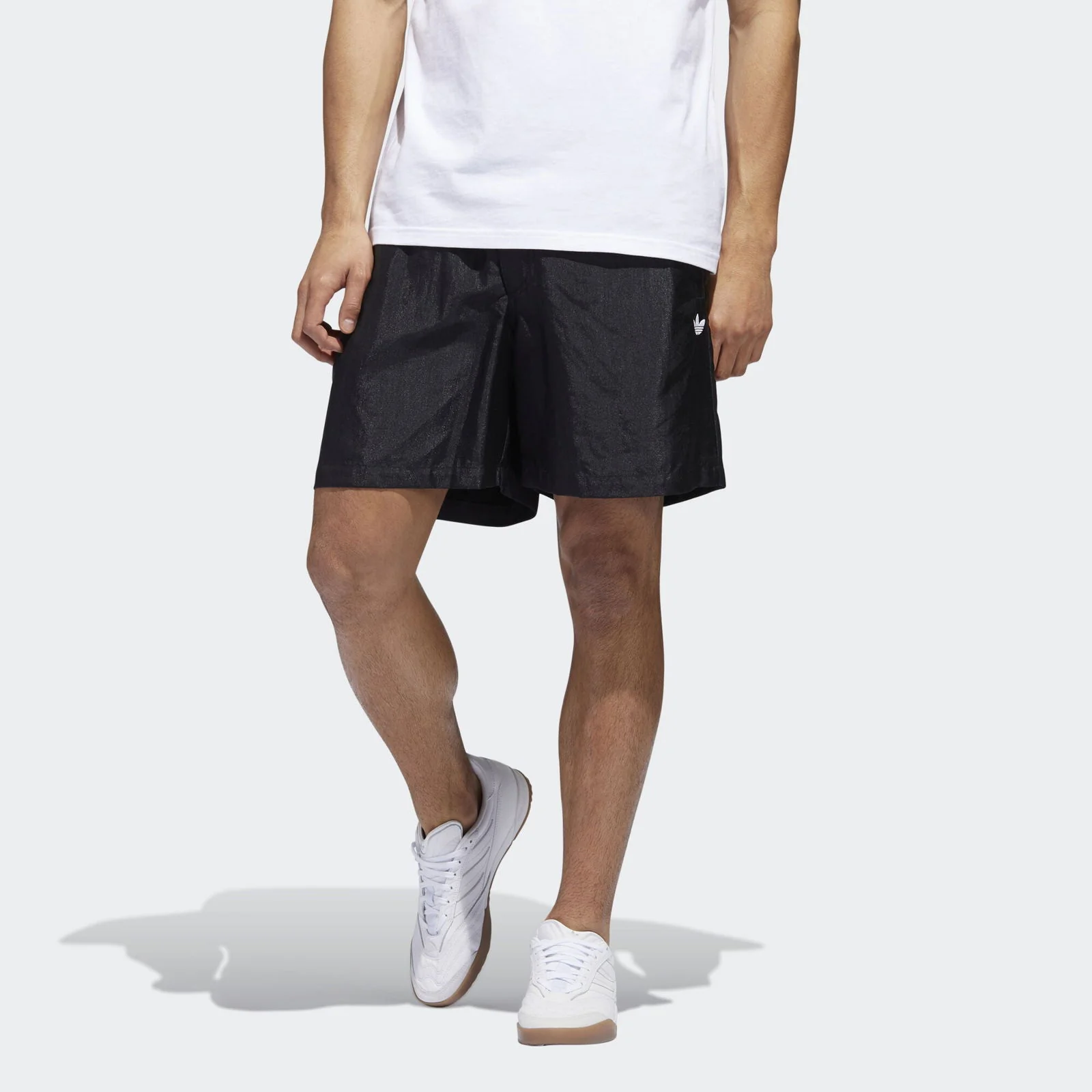 adidas Originals Skateboarding Satin Shorts - Black - Image 4