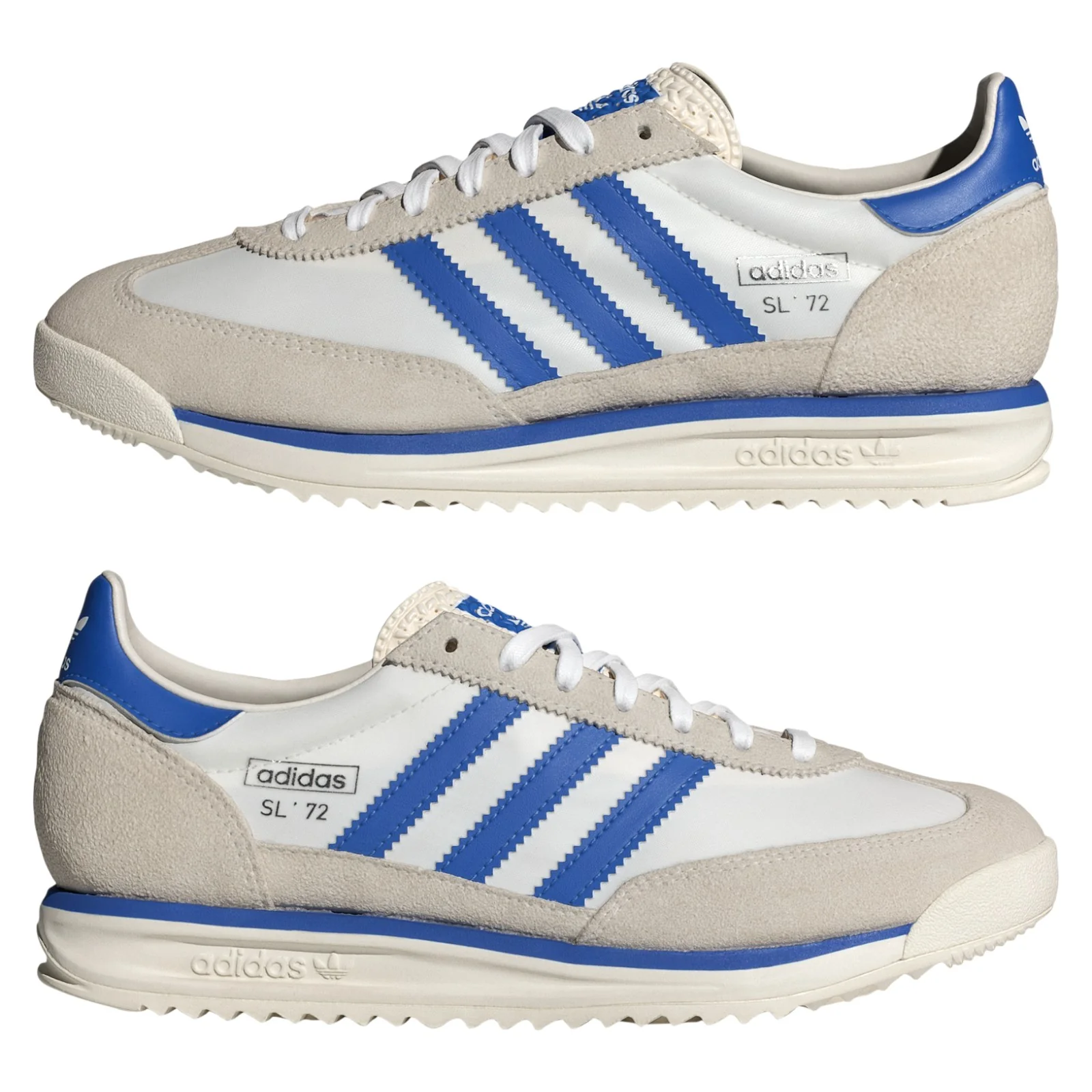 adidas Originals SL 72 RS Shoes - Chalk White / Blue - Image 9