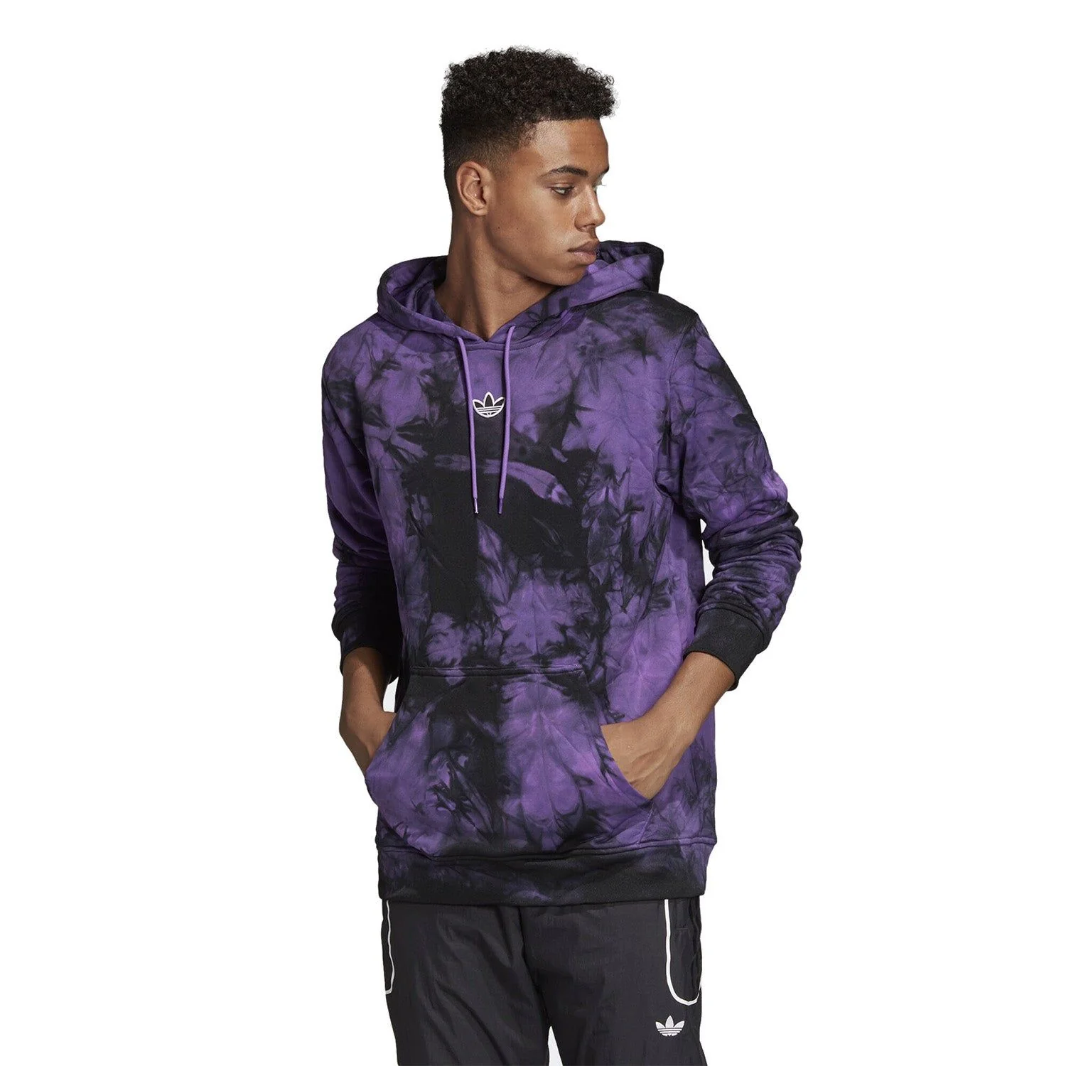 adidas Originals Space-Dyed Hoodie - Purple - Image 3