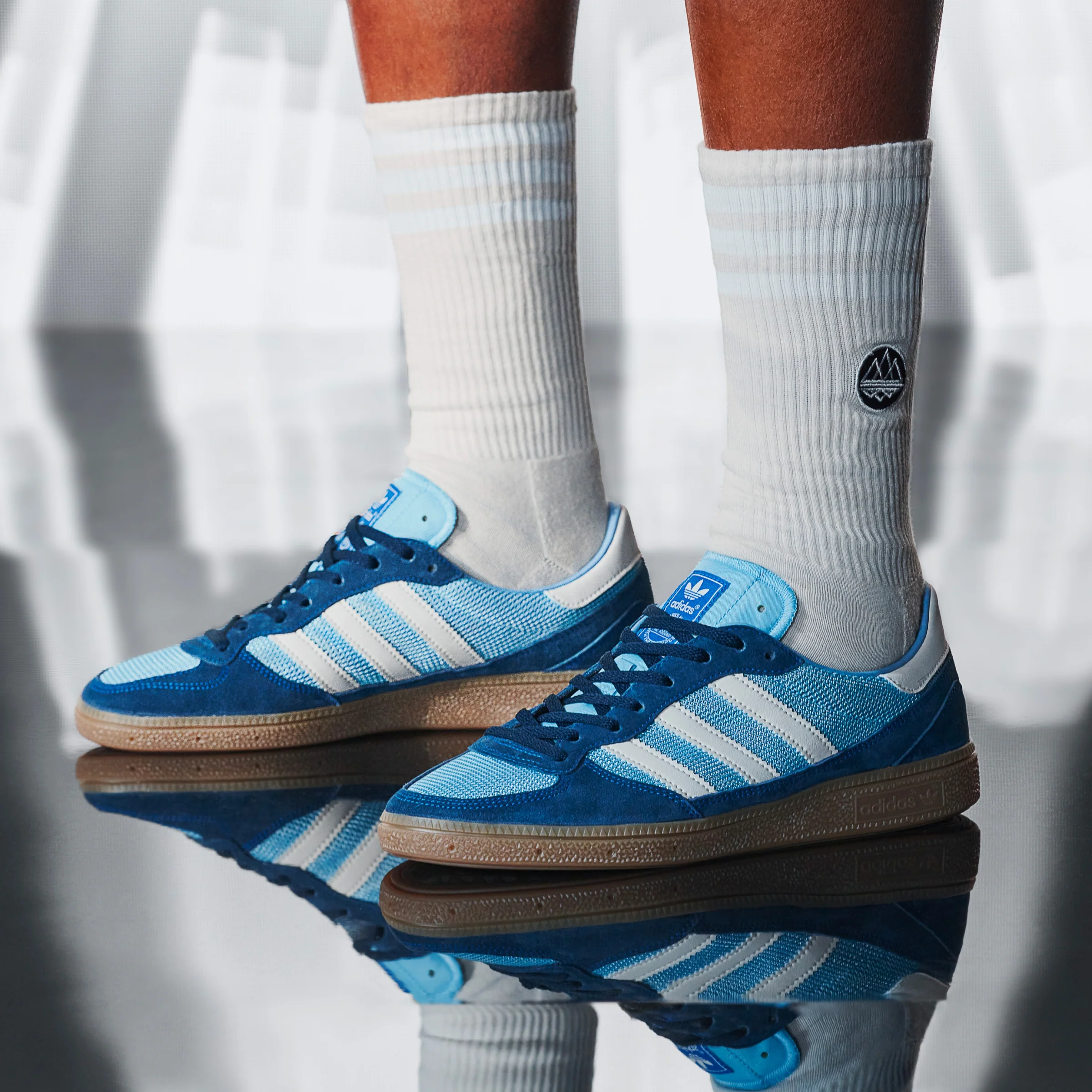 adidas Originals Spezial Handball Pro SPZL Trainers - Clear Blue / Chalk White - Image 11