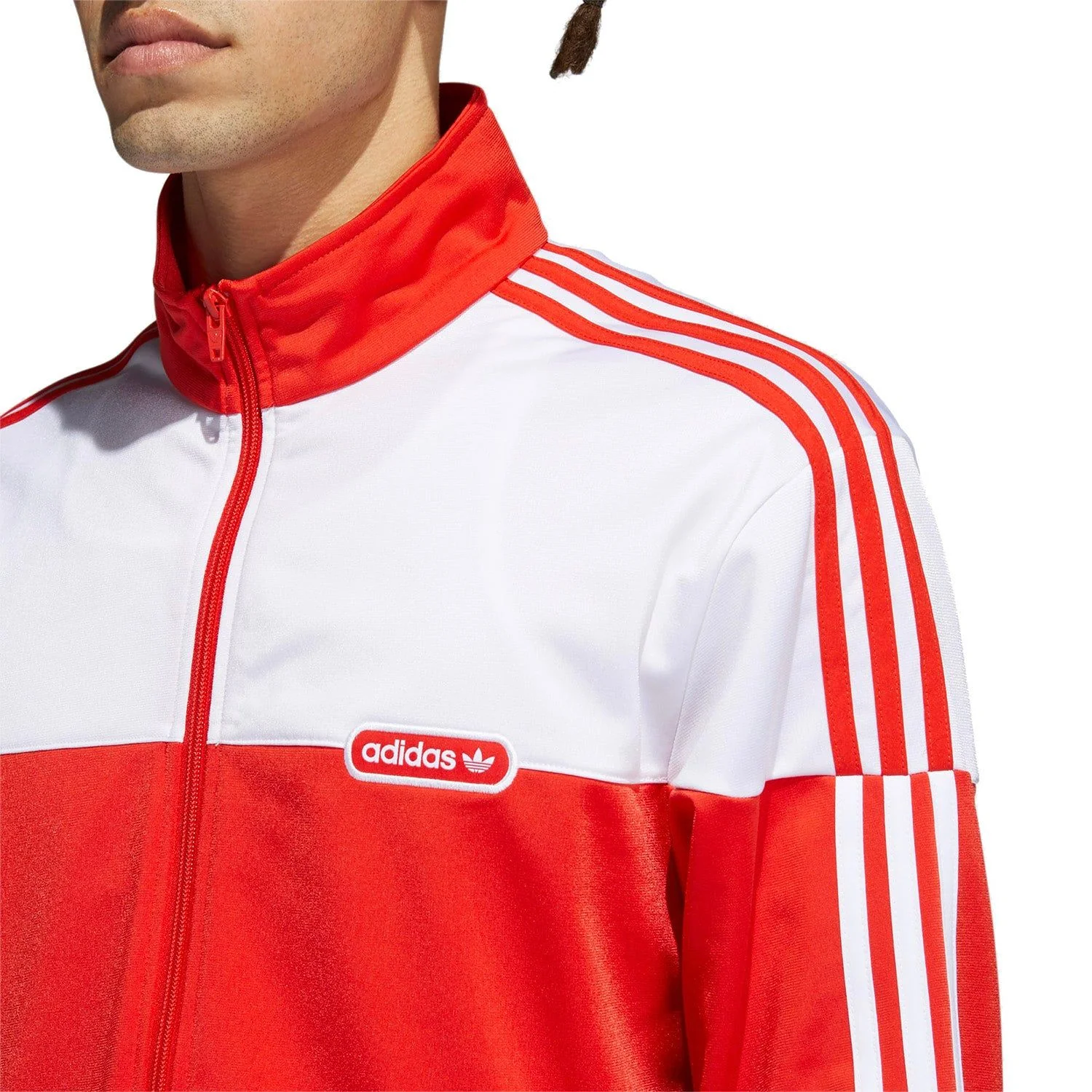 adidas Originals Split Firebird Track Top - Red - Image 5