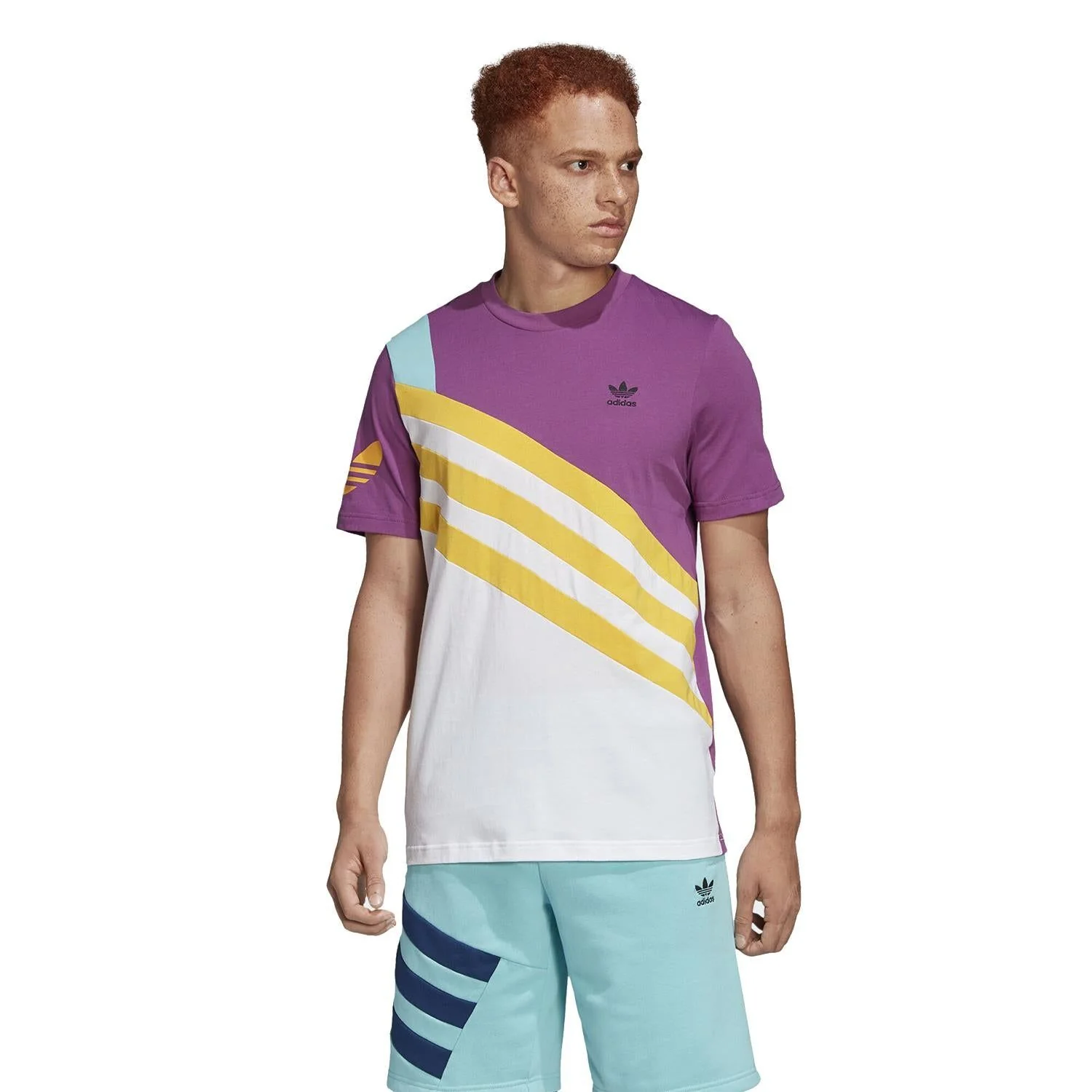 adidas Originals Sportive Nineties T Shirt - Purple - Image 3