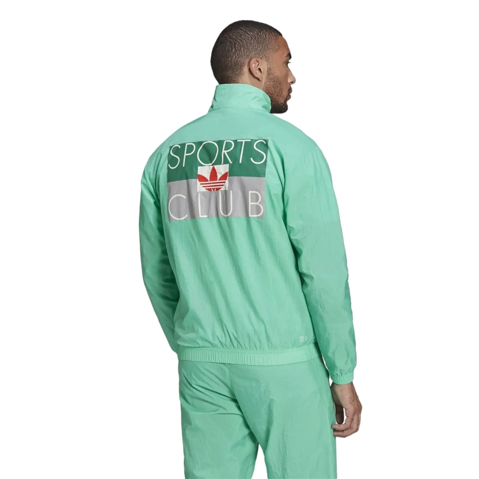 adidas Originals Sports Club Track Top - Hi-Res Green - Image 2