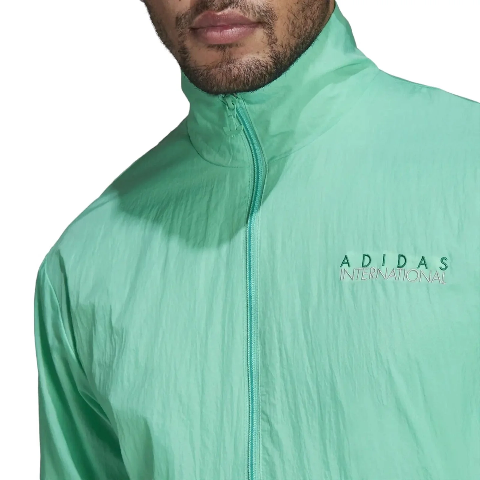adidas Originals Sports Club Track Top - Hi-Res Green - Image 4