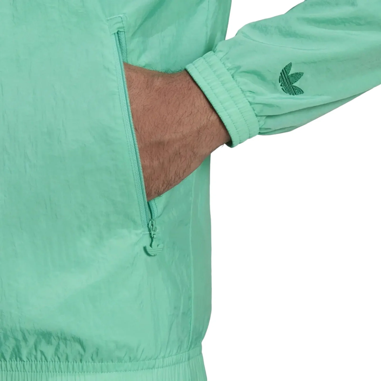 adidas Originals Sports Club Track Top - Hi-Res Green - Image 5