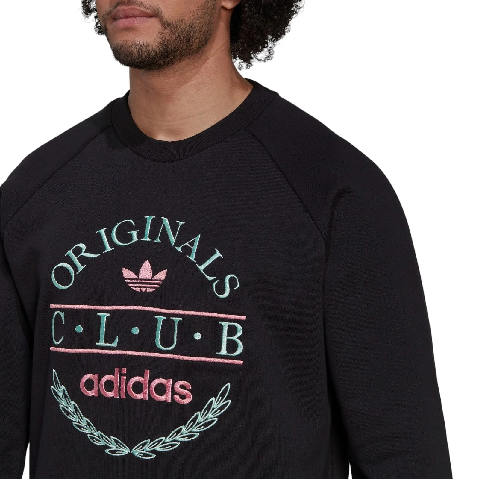adidas Originals Sports Resort Club Sweatshirt - Black - Image 2