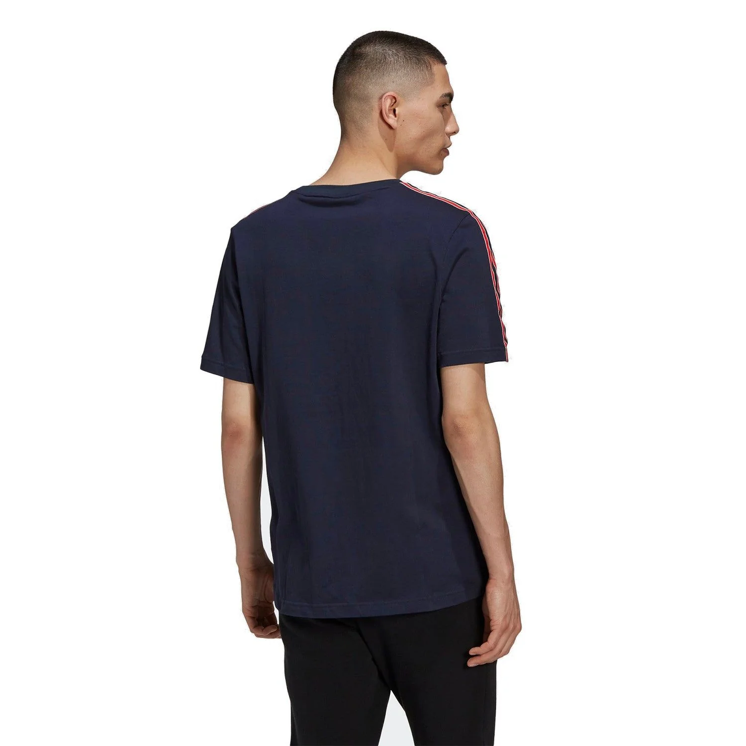 adidas Originals SPRT 3-Stripes Tee - Navy - Image 2