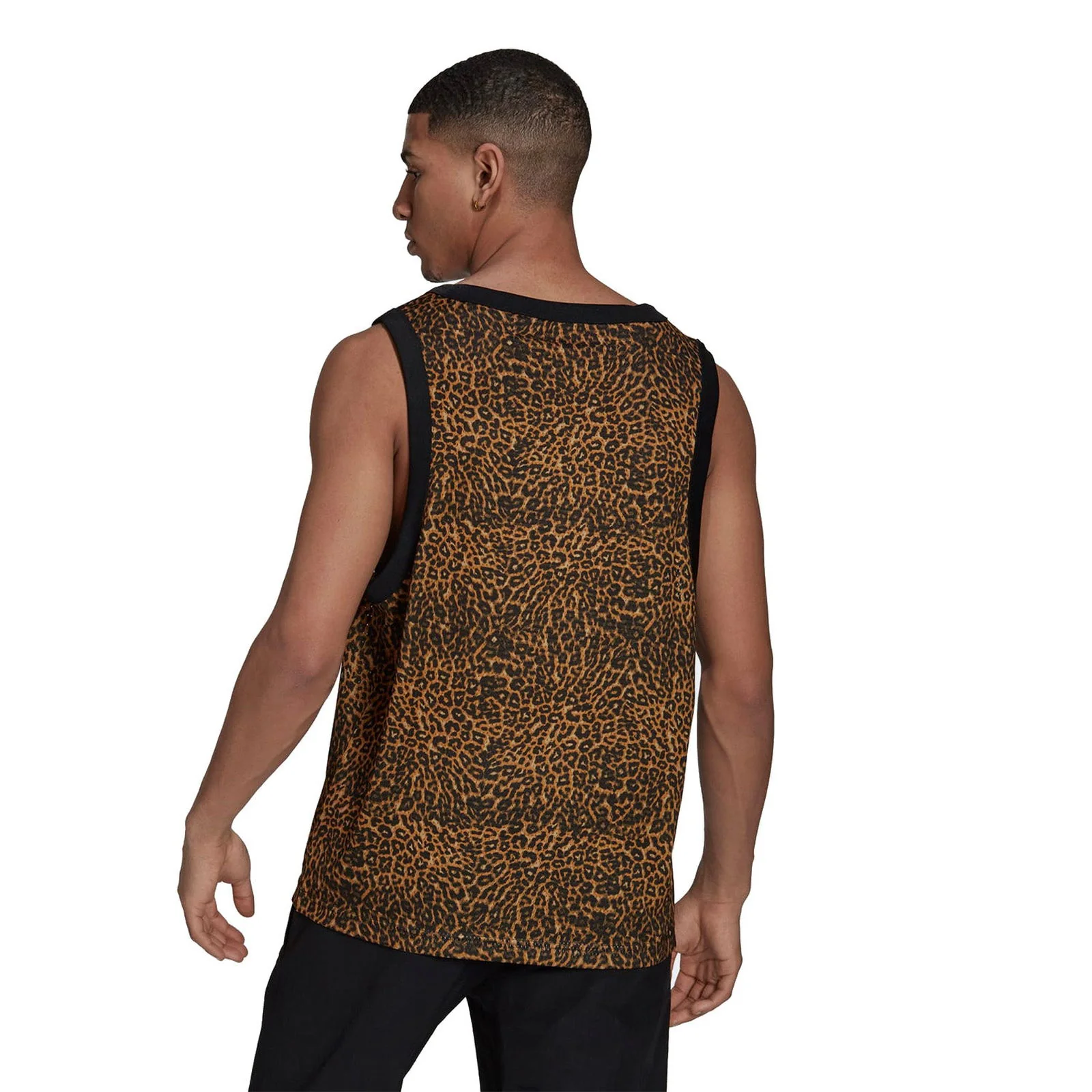 adidas Originals SPRT Allover Print Animal BB Vest - Beige Tone - Image 3