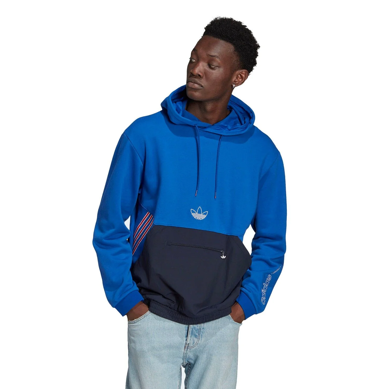 adidas Originals SPRT Archive Sweat Hoodie - Blue - Image 2