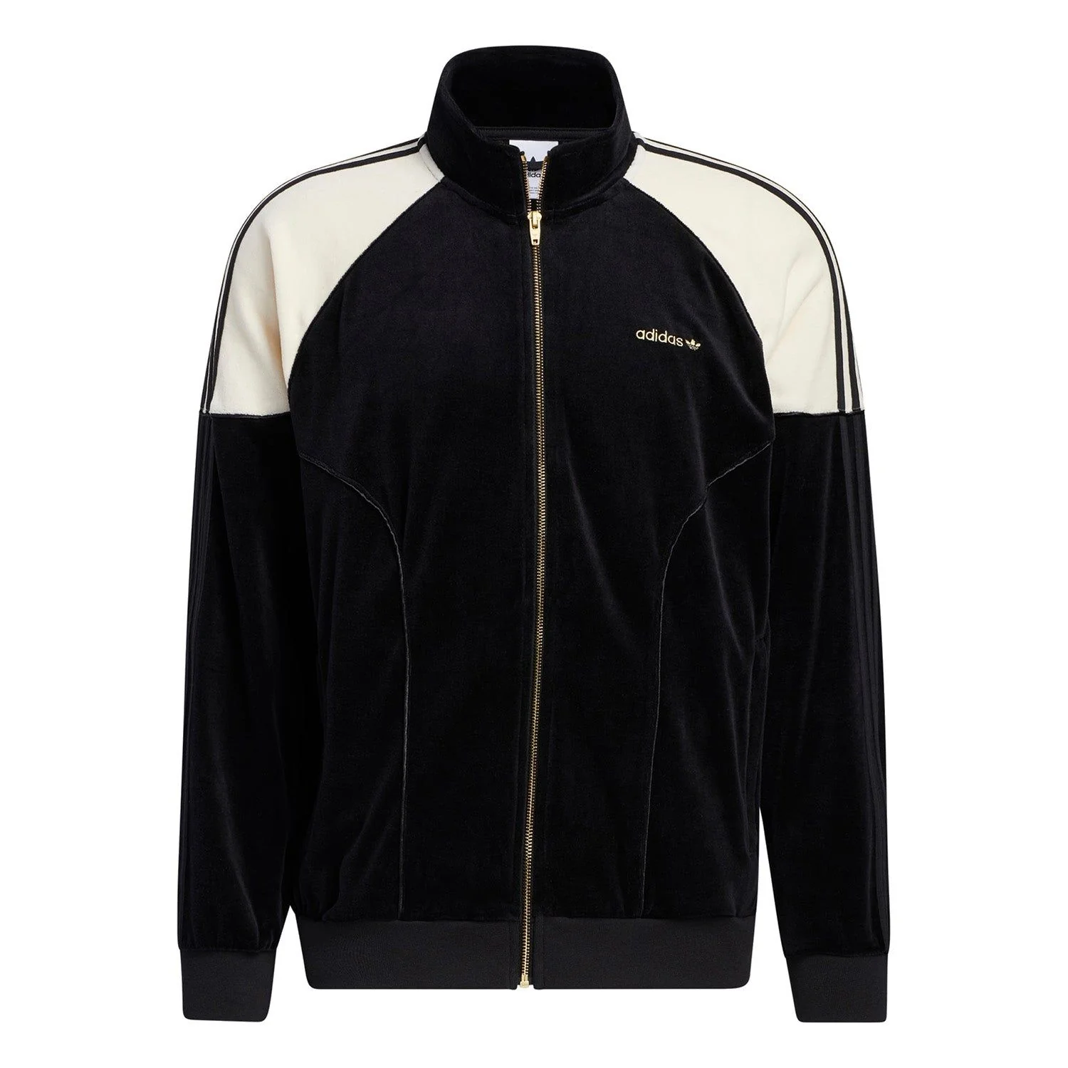 adidas Originals SPRT Firebird Velour Track Top - Black