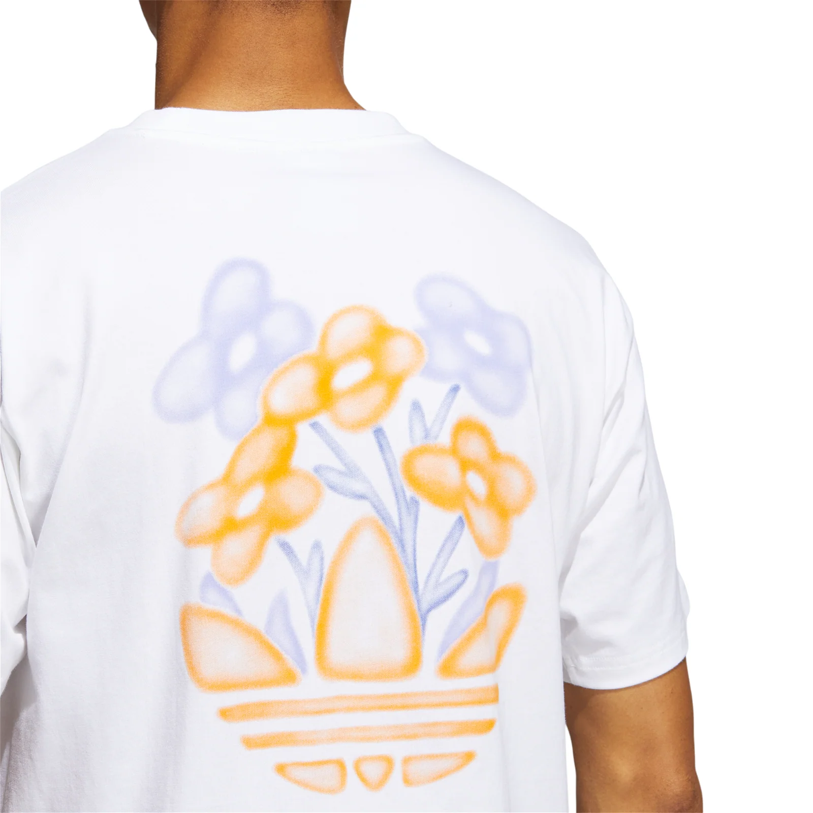adidas Originals Sprt Floral Linear Graphics T-Shirt - White - Image 4