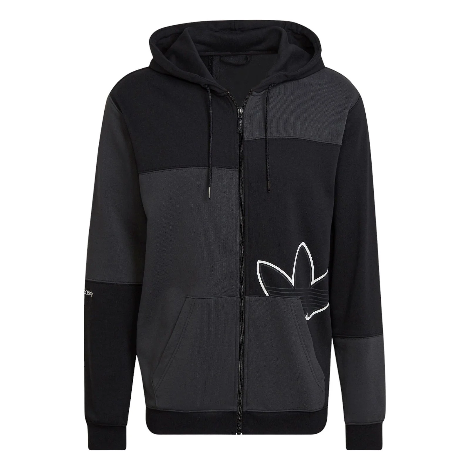 adidas Originals SPRT French Terry Zip Hoodie - Black / Carbon