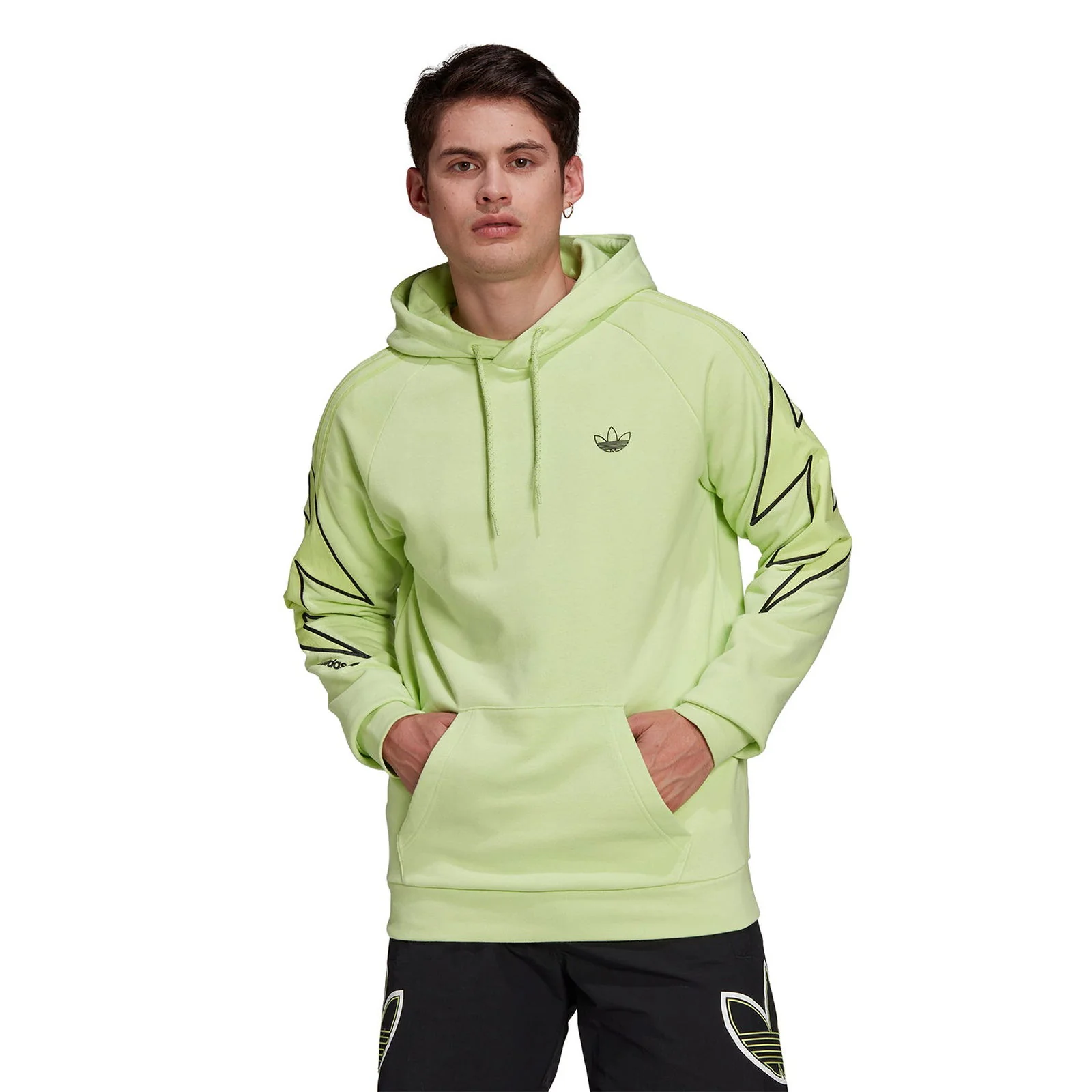 adidas Originals SPRT Lightning Hoodie - Pulse Lime - Image 2