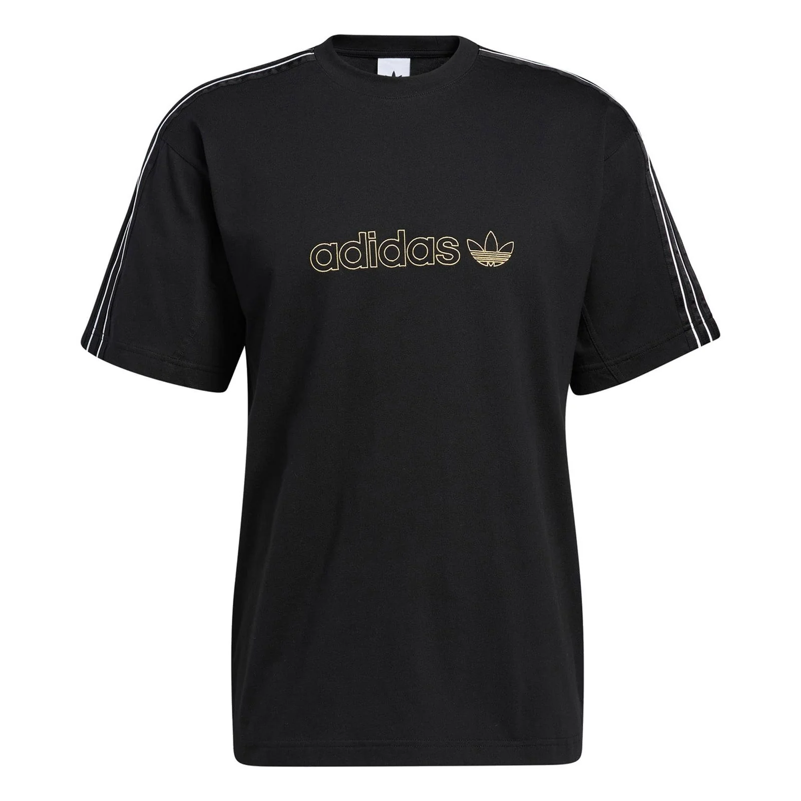 adidas Originals SPRT Shadow 3-Stripes Tee - Black