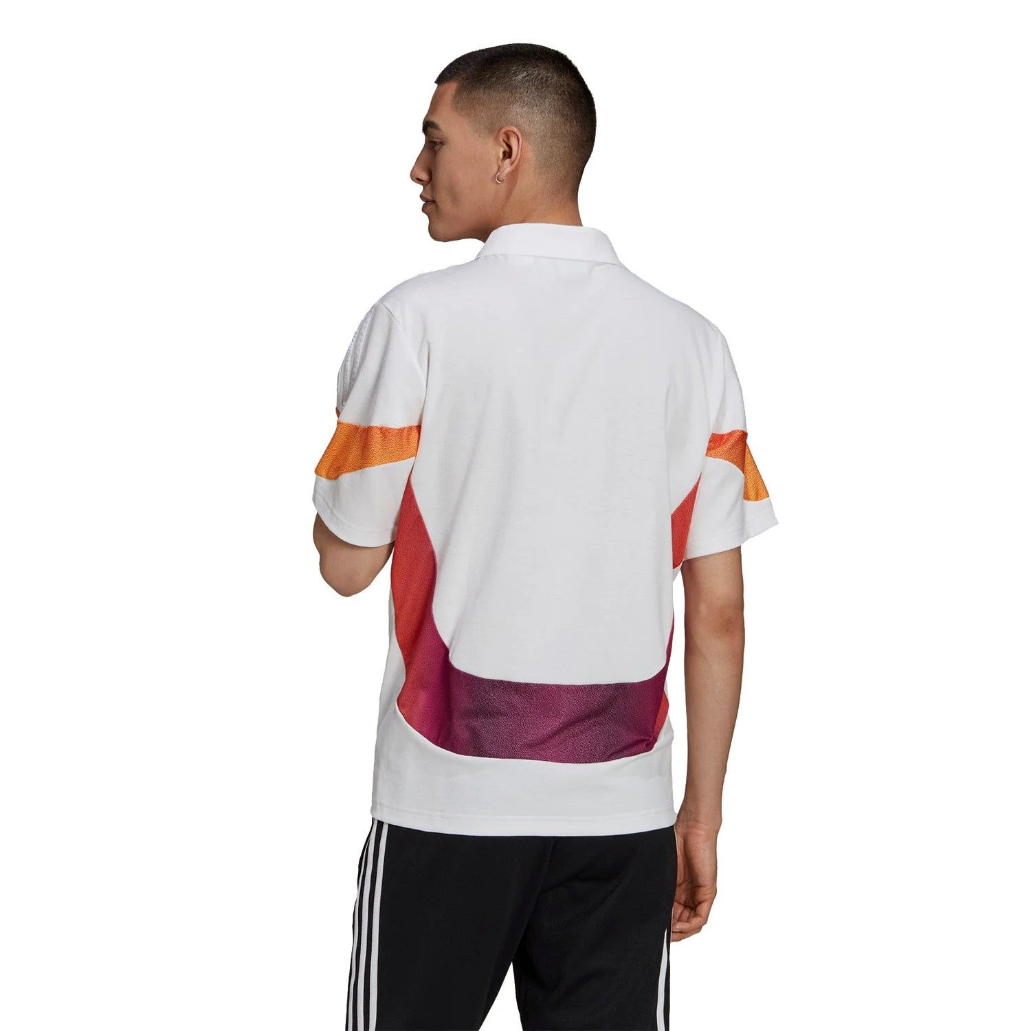 adidas Originals SPRT Supersport Polo Shirt - White - Image 3