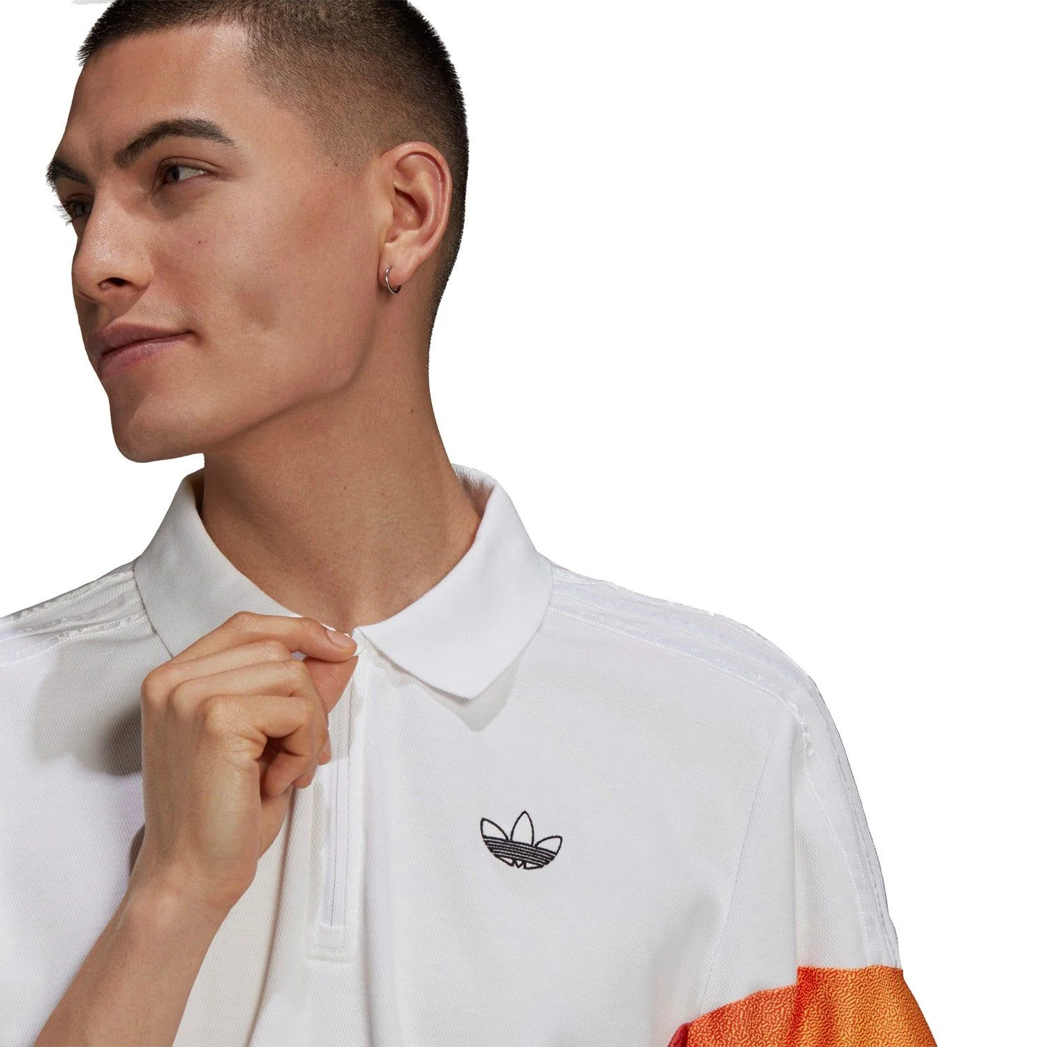 adidas Originals SPRT Supersport Polo Shirt - White - Image 4