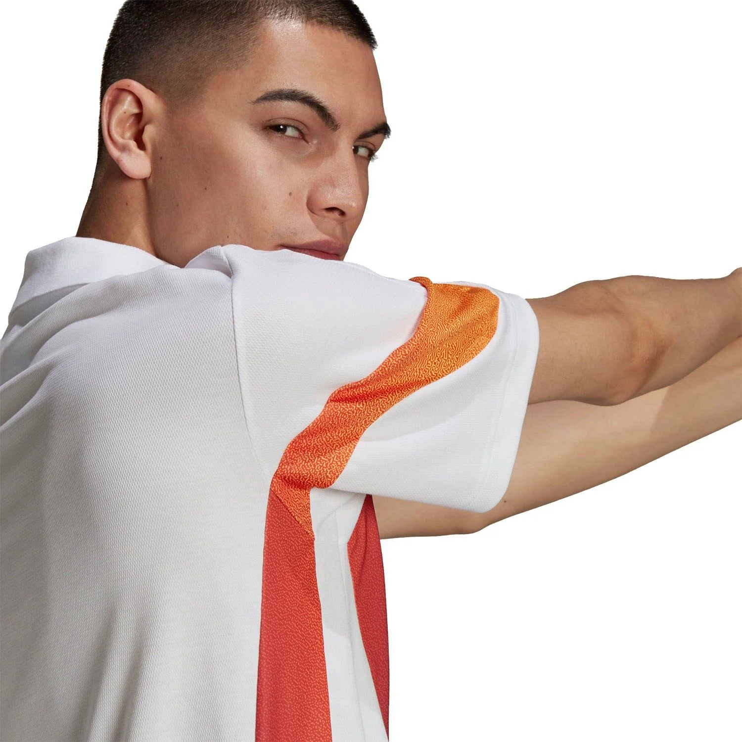 adidas Originals SPRT Supersport Polo Shirt - White - Image 5