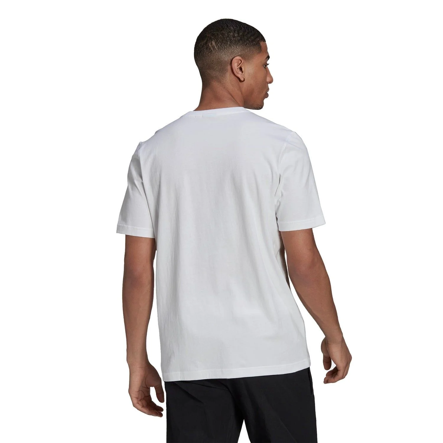 adidas Originals SPRT Trefoil Animal Print Tee - White - Image 3