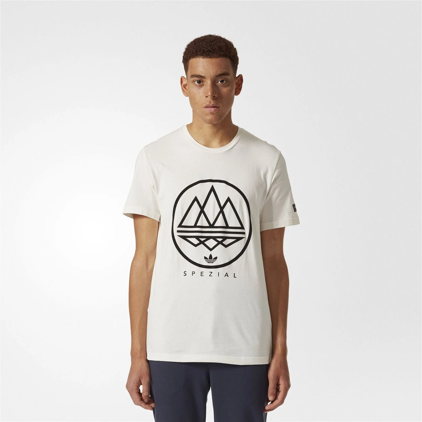 adidas Originals SPZL MOD Trefoil Tee - Chalk White & Punjab - Image 3