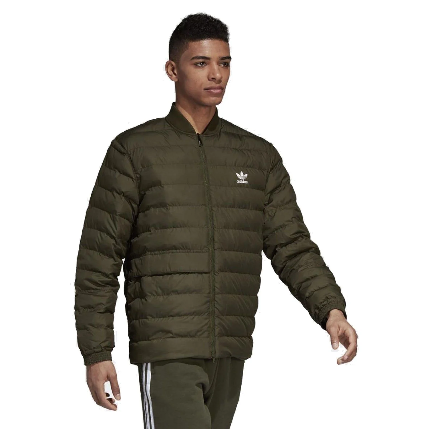 adidas Originals SST Superstar Outdoor Down Jacket - Night Cargo Green - Image 3