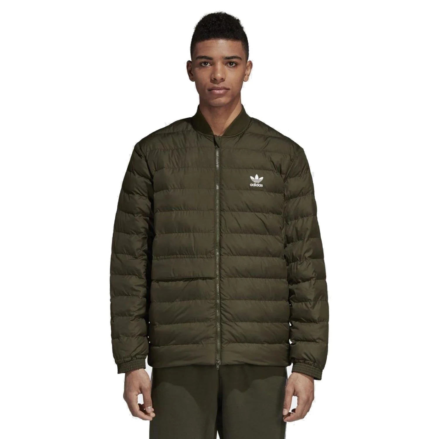 adidas Originals SST Superstar Outdoor Down Jacket - Night Cargo Green - Image 4