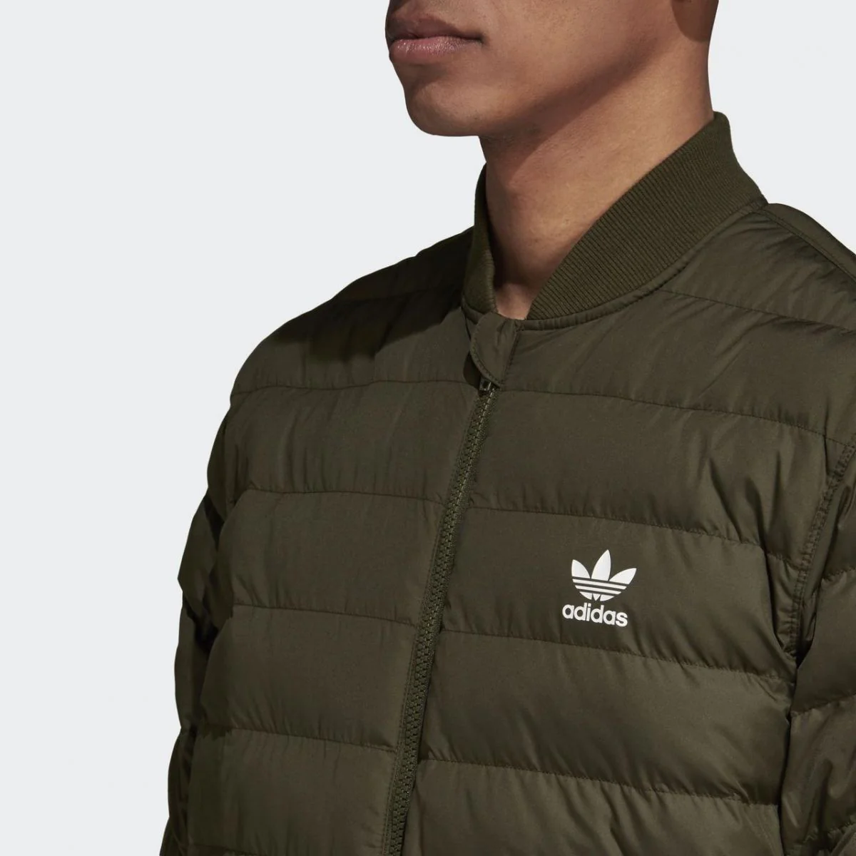 adidas Originals SST Superstar Outdoor Down Jacket - Night Cargo Green - Image 5