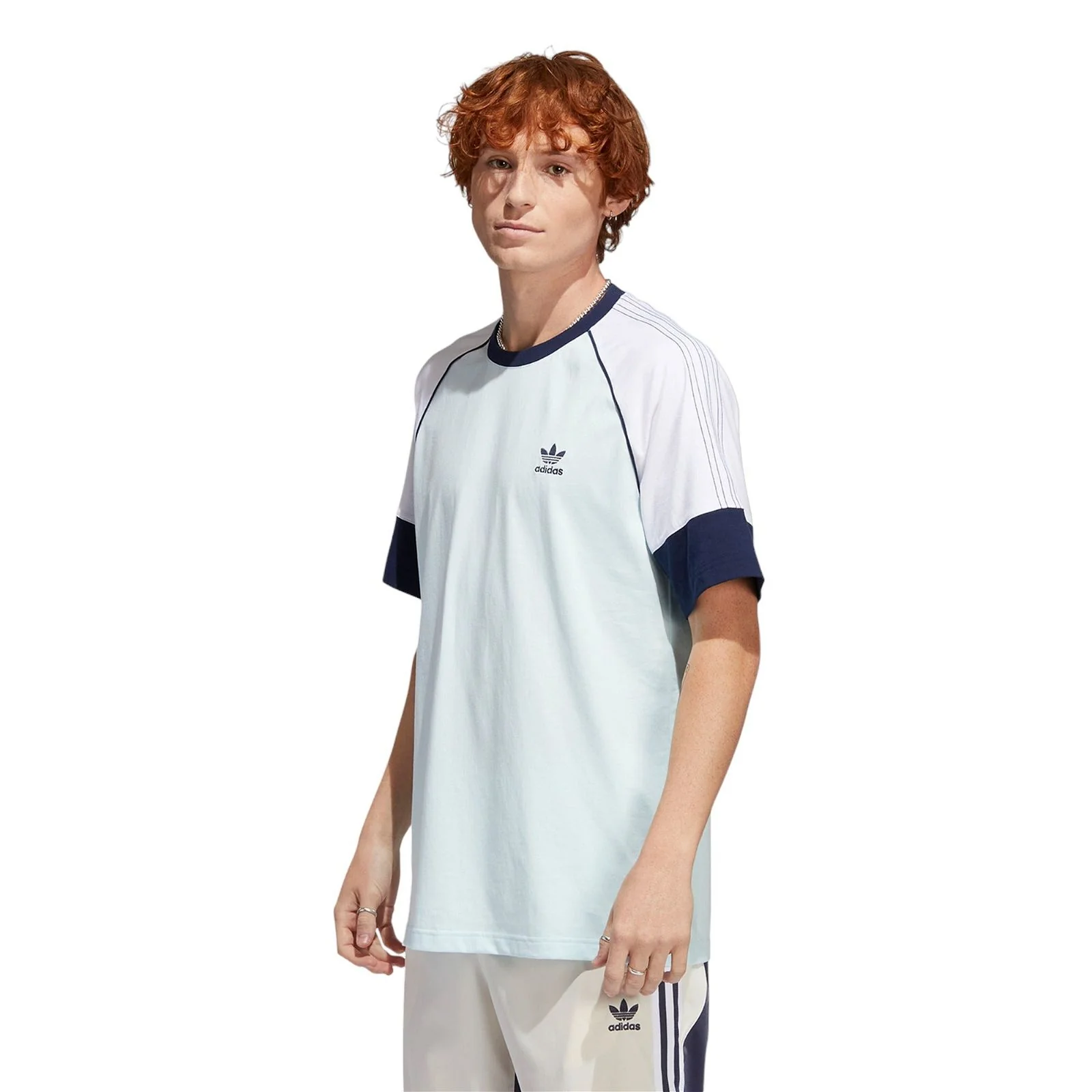 adidas Originals SST Superstar T-Shirt - Almost Blue / White - Image 2