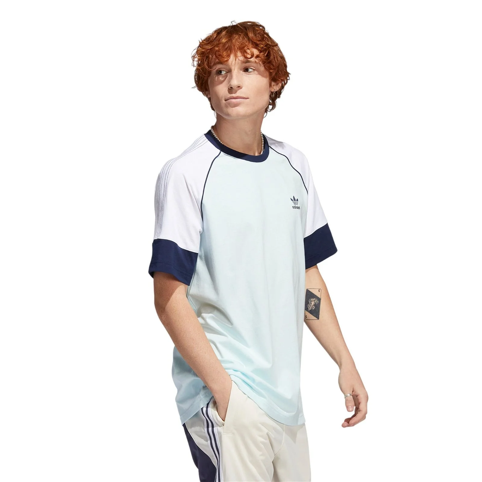 adidas Originals SST Superstar T-Shirt - Almost Blue / White - Image 4